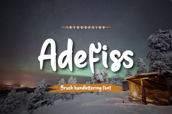 Adefiss Brush Handwritten Font for Modern Web Design