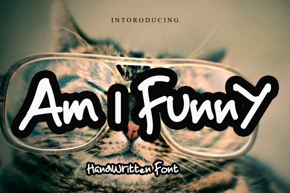 Am I Funny Typeface: Elevating Editorial Design with Relaxed Handwritten Style