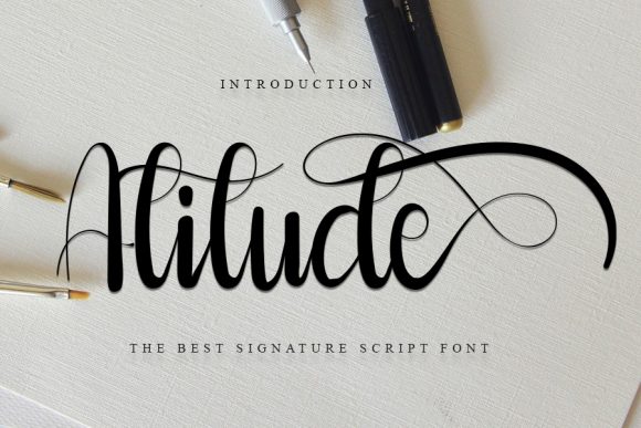 Atitude: A Delicate Handwritten Font for Editorial Design