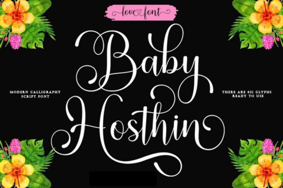 Baby Hosthin: A Luxury Script Handwritten Font for Elegant Branding