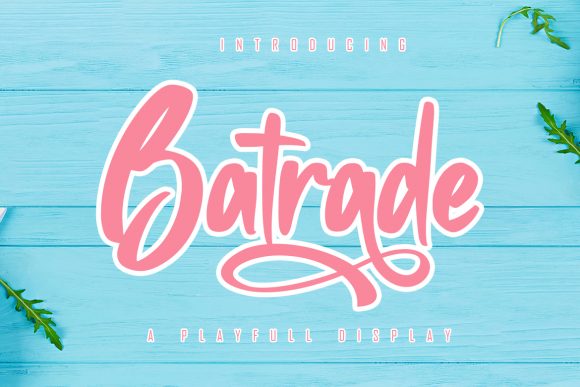 Batrade Typeface: Exquisite Handwritten Font for Editorial Design