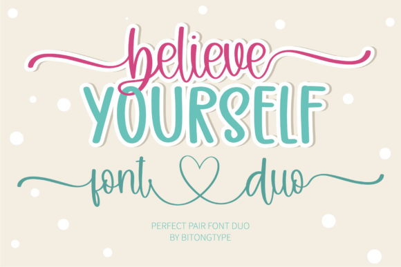Believe Yourself Typeface Review for Elegant Brand Identity