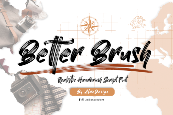 Better Brush: A Bold Script Handwritten Font for Makers