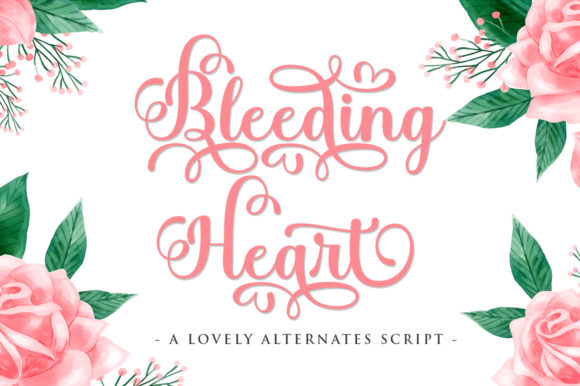 Bleeding Heart: A Smooth Script Handwritten Font for Editorial Design