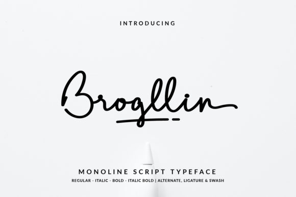 Brogllin: The Elegant Script Handwritten Font for Boutique Branding