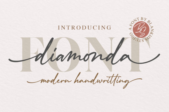 Diamonda: The Handwritten Font for Boutique Brand Identity