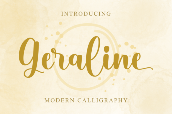 Geraline: The Sweet Handwritten Font for Wedding Invitations and Stationery Art