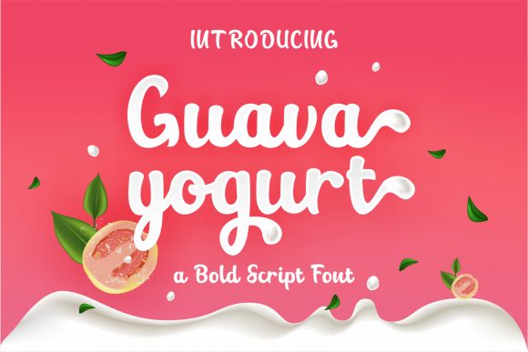 Guava Yogurt: The Sweet Script Handwritten Font for Joyful Branding