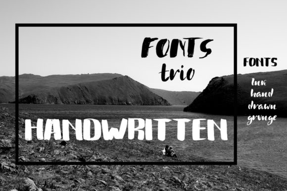 Handwritten Trio: A Modern Script Typeface for Editorial Design