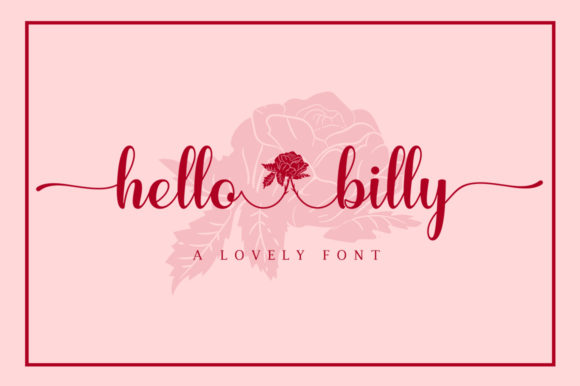Hello Billy: The Handwritten Font for Modern Digital Branding