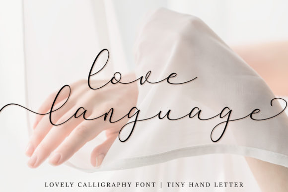 Love Language Calligraphy Font for Elegant Branding