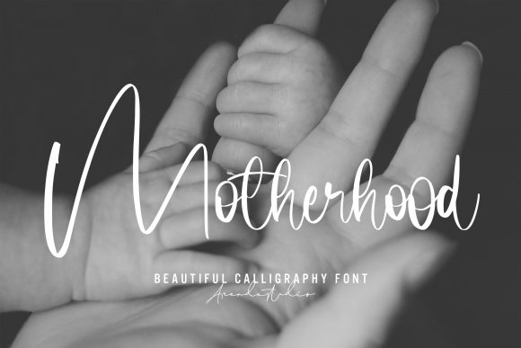 Motherhood: A Timeless Handwritten Font for Engaging Brand Visuals