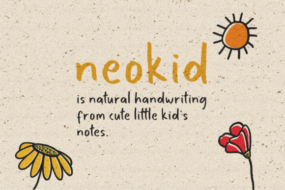 Neokid Handwriting Font for Playful Digital Branding