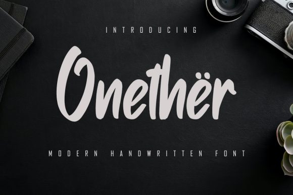 Onether Script Handwritten Font for Elegant Brand Identity