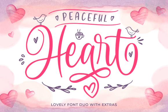 Peaceful Heart Typeface for Editorial and Creative Design