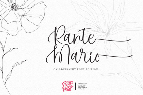 Rante Mario: The Exquisite Handwritten Font for Modern Campaigns