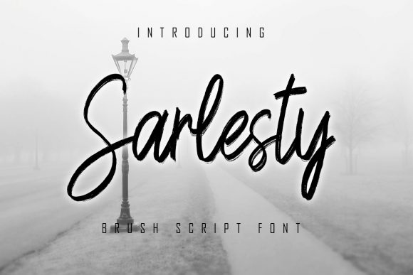 Sarlesty: The Brushed Handwritten Font for Elegant Craft Branding