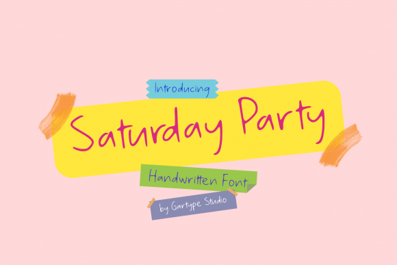 Saturday Party Handwritten Font for Social Media Campaigns