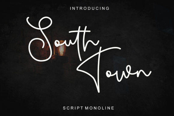 South Town Handwritten Font for Crafts and Labels