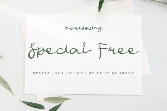 Special Free Handwritten Typeface for Brand Identity