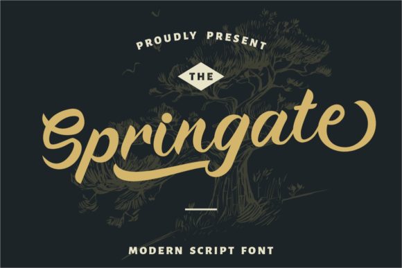 Springate: A Flowing Handwritten Font for Elegant Editorial Design