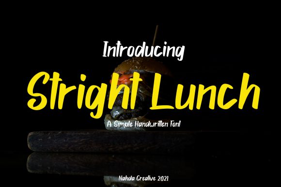 Stright Lunch Handwritten Typeface Review