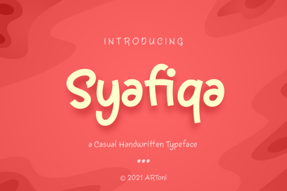 Syafiqa: The Chic Handwritten Font for Authentic Editorial Design