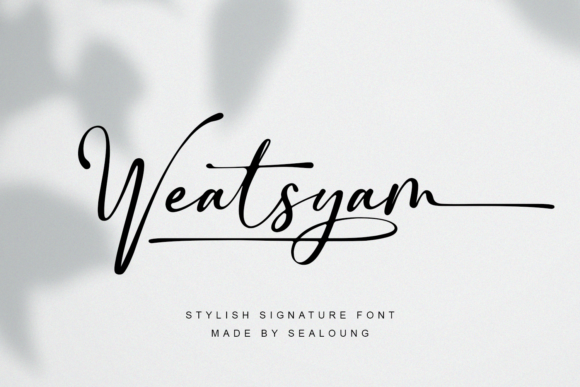 Weatsyam: The Elegant Handwritten Font for Personalized Branding