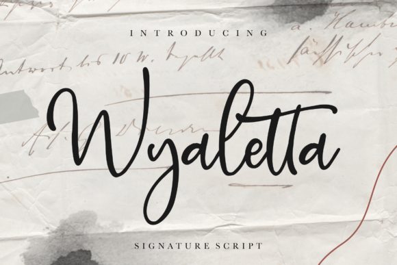 Wyaletta Font Review: A Classic Handwritten Script for Elegant Branding